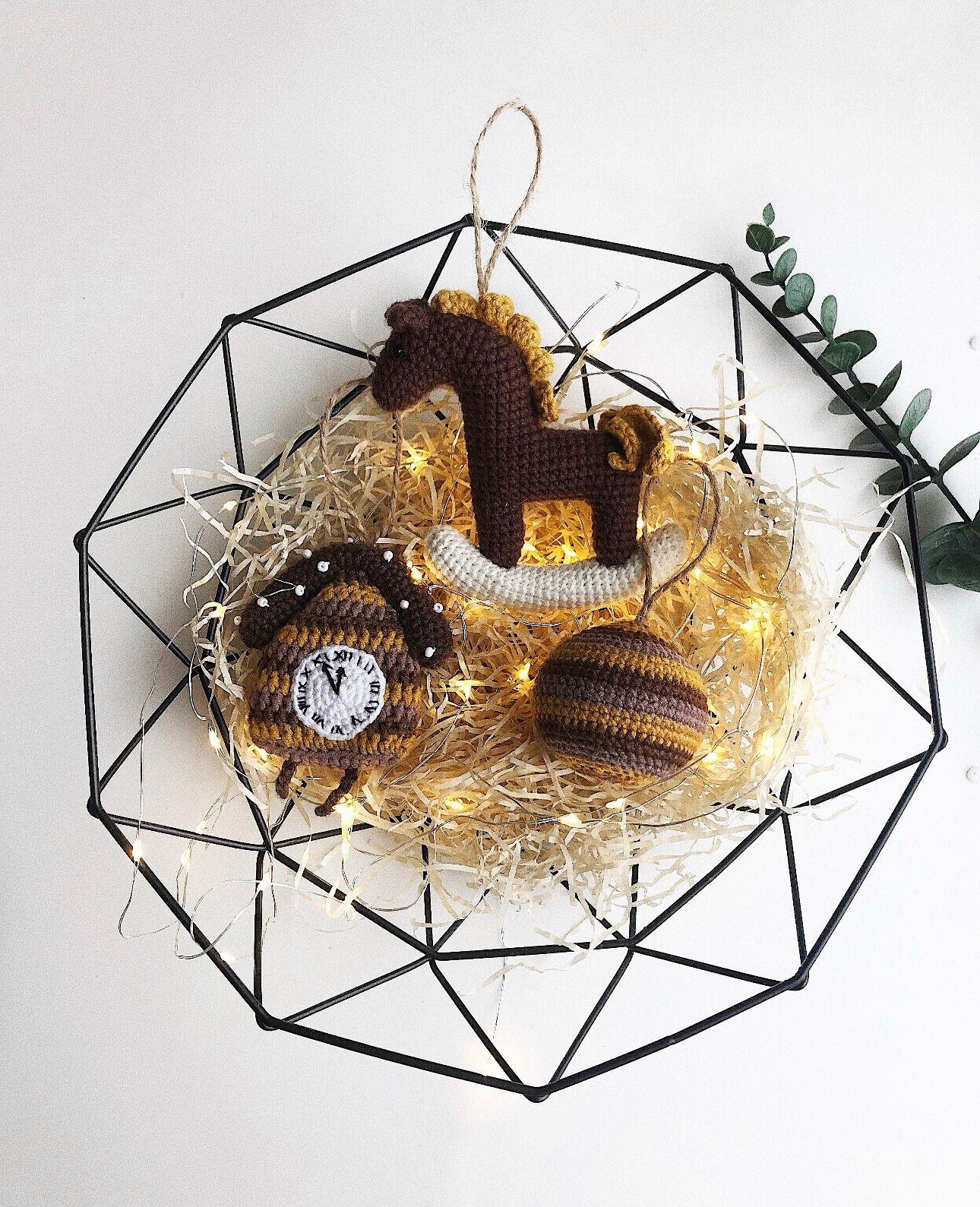 Елочные игрушки сет 3 в 1