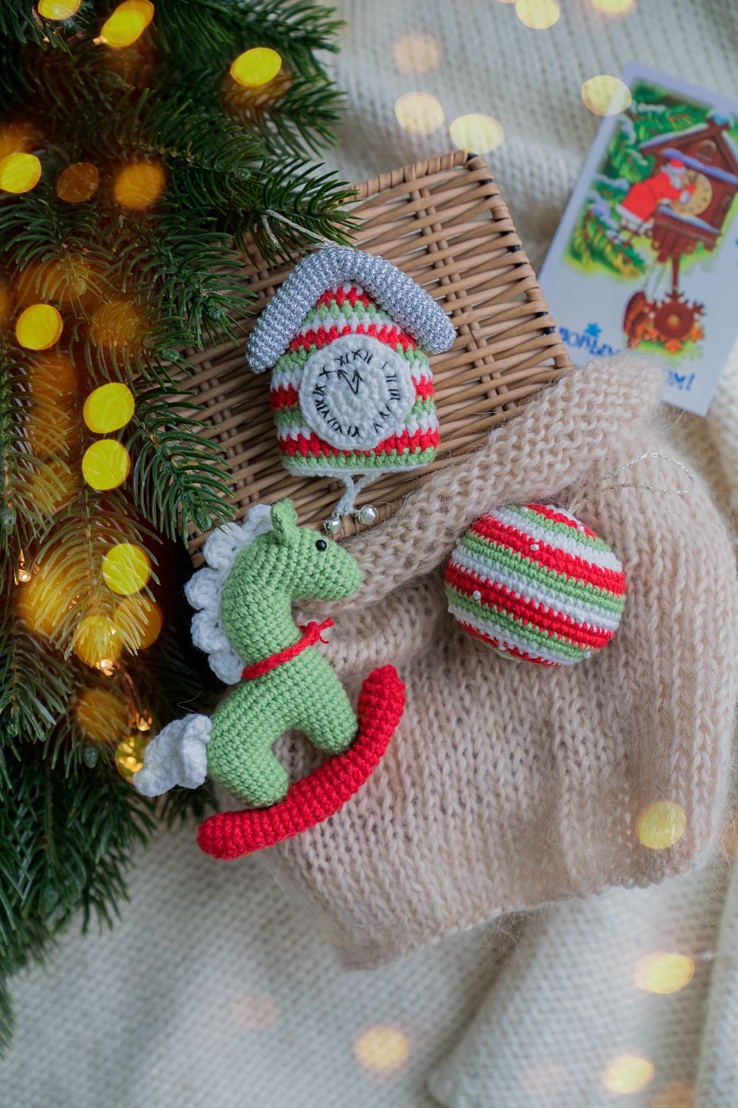 Елочные игрушки сет 3 в 1